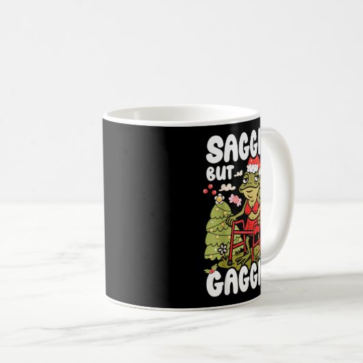 Mug Sagging But Still Gagging Frog Funny Cringe Meme C (Devant droit)