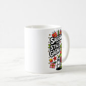 Mug Sagging But Still Gagging Funny Christmas Frog Hol (Devant droit)