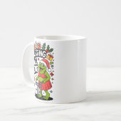 Mug Sagging But Still Gagging Funny Christmas Frog Hol (Devant gauche)
