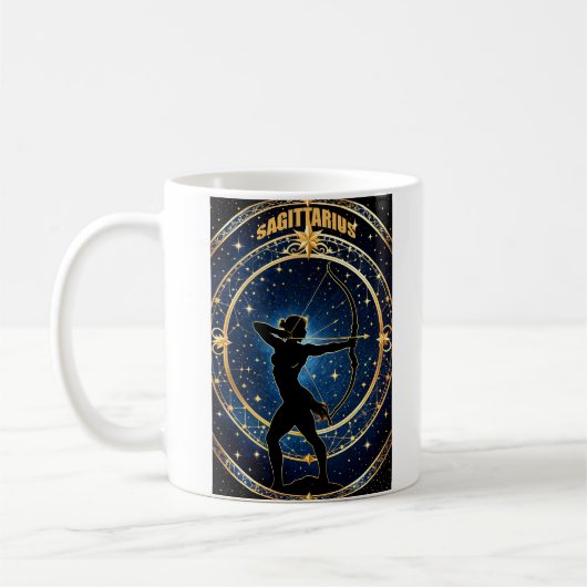Mug Sagitarius signe astrologique (Gauche)