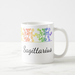 Mug Sagittaire arc-en-ciel étoile signe Musique person