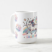Mug Sagittaire Archer Coloré Zodiaque Astrologie (Devant gauche)