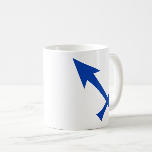 Mug Sagittaire en bleu (Devant droit)
