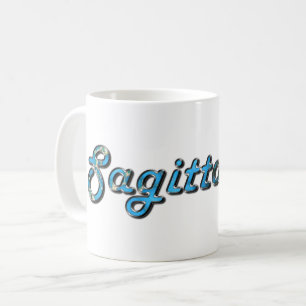 Mug Sagittaire en pierre de taille turquoise