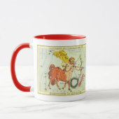 Mug Sagittaire, le miroir de la constellation Vintage  (Gauche)