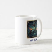 Mug Sagittaire Zodiaque Céleste Bleu (Devant droit)