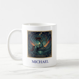 Mug Sagittaire Zodiaque Céleste Bleu