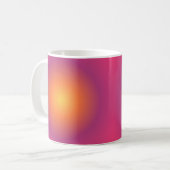 Mug Sagittarius Aura Gradient Zodiac, Jaune Violet (Devant gauche)
