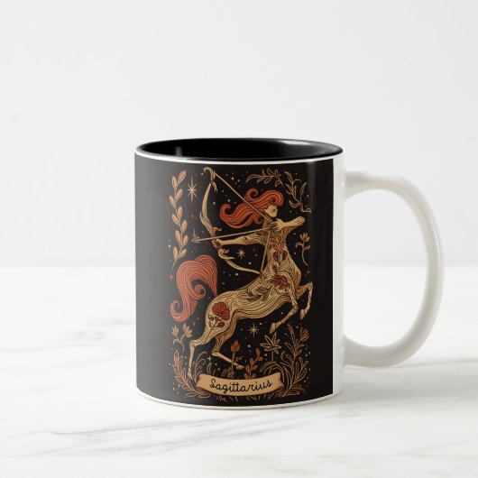Mug Sagittarius Céleste Zodiaque Art (Droit)