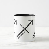 Mug SAGITTARIUS, Conception abstraite du signe zodiaqu (Centre)