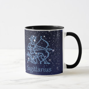 Mug Sagittarius Constellation & Zodiac Signe avec éto