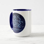 Mug Sagittarius Constellation & Zodiac Signe avec étoi (Devant gauche)