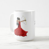Mug Sagittarius Femme Déesse - Fête Personnalisée (Devant gauche)