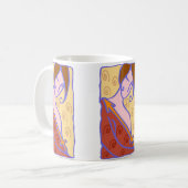 Mug Sagittarius Femme des années 1920 en orange (Devant gauche)