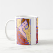 Mug Sagittarius Femme des années 1920 en orange (Gauche)