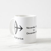 Mug - Sagittarius glyph Koffiemok (Voorkant links)