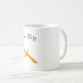 Mug Sagittarius signe zodiaque or Nom personnalisé (Devant droit)