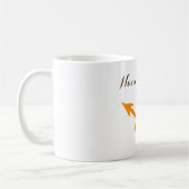 Mug Sagittarius signe zodiaque or Nom personnalisé (Gauche)