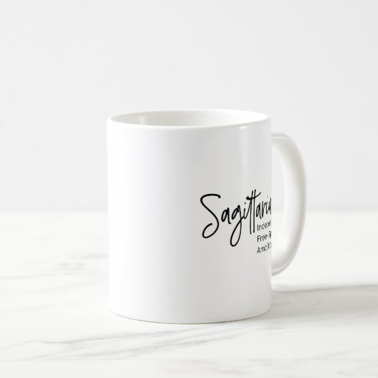 Mug Sagittarius signe zodiaque trait positif (Devant droit)