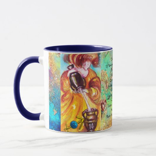 MUG SAGITTARIUS, TEMPERANCE TAROT ZODIAC ANNIVERSAIRE (Gauche)