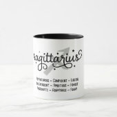Mug Sagittarius - Traits zodiaques (Centre)