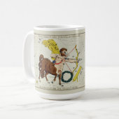 Mug Sagittarius Zodiac Antique Graphique Astronomique (Devant gauche)