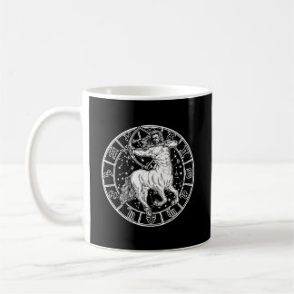 Mug Sagittarius Zodiac Astrologie Vintage à manches lo