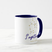 Mug Sagittarius Zodiac Constellation Star Archer Astro (Devant droit)