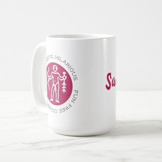 Mug Sagittarius Zodiac Star Signal Personnalité Trait  (Devant gauche)