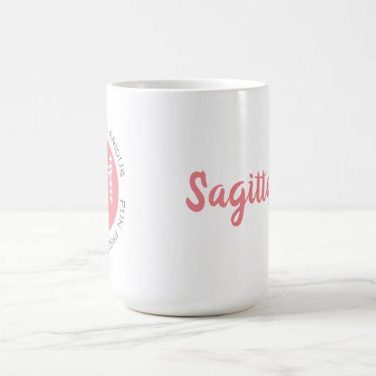 Mug Sagittarius Zodiac Star Signal Personnalité Trait  (Centre)