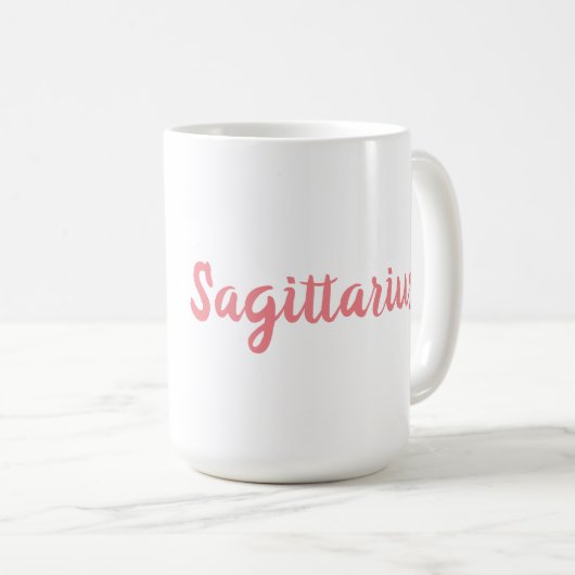 Mug Sagittarius Zodiac Star Signal Personnalité Trait  (Devant droit)