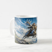 Mug Sagittarius Zodiac with Warrior Riding a Majestic  (Devant gauche)