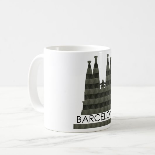 Mug Sagrada Familia Barcelona Skyline (Devant gauche)