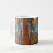 Mug Sagrada Familia. Vue à l'intérieur au coucher du (Devant gauche)