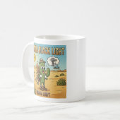 Mug Sahara Black Light DJ Cactus Cartoon (Devant gauche)