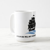 Mug Sail Forward – Stay Strong, Keep Moving Motivation (Devant gauche)