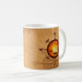 Mug Sailboat and compass rose (Devant droit)