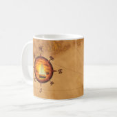 Mug Sailboat and compass rose (Devant gauche)