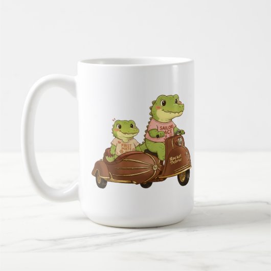 Mug Sailor Ace et First Mate Gator Duo - Aventure Rétr (Gauche)