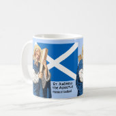 Mug Saint André l'Apôtre et le drapeau de l'Ecosse (Devant gauche)