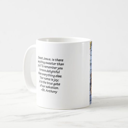 Mug Saint Antoine avec bébé Jésus  (Devant gauche)