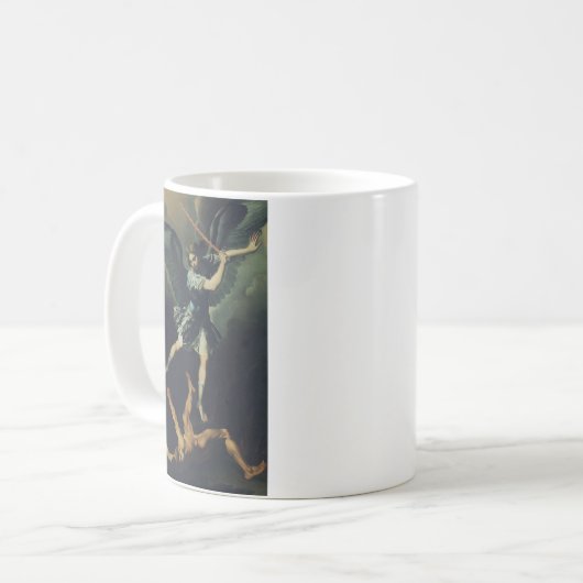 Mug Saint Archange Michael bat le diable (Devant gauche)