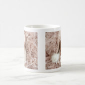 Mug Saint Baptême Élégant Moderne Chic Coeur Bébé Phot (Centre)