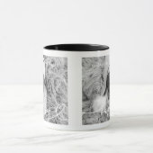 Mug Saint Baptême Élégant Moderne Chic Coeur Bébé Phot (Centre)