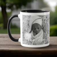 Saint Baptême Élégant Moderne Chic Coeur Bébé Phot