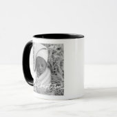 Mug Saint-Baptême Moderne Élégant Coeur Chic Photo béb (Devant gauche)