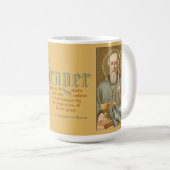 Mug Saint Benoît (JM 07; Style 1; Citation sur la priè (Devant droit)