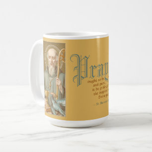 Mug Saint Benoît (JM 07; Style 1; Citation sur la priè