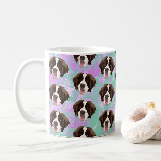Mug Saint Bernard (Avec donut)
