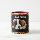 Mug Saint Bernard Chien Juste Chillin (Centre)